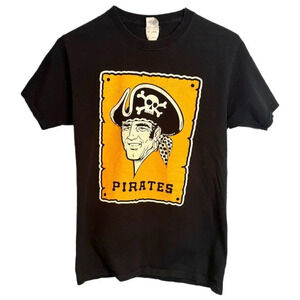 Mens Pittsburgh Pirates Shirt Size Small MLB Baseball Vintage Logo FedEx Jerzees